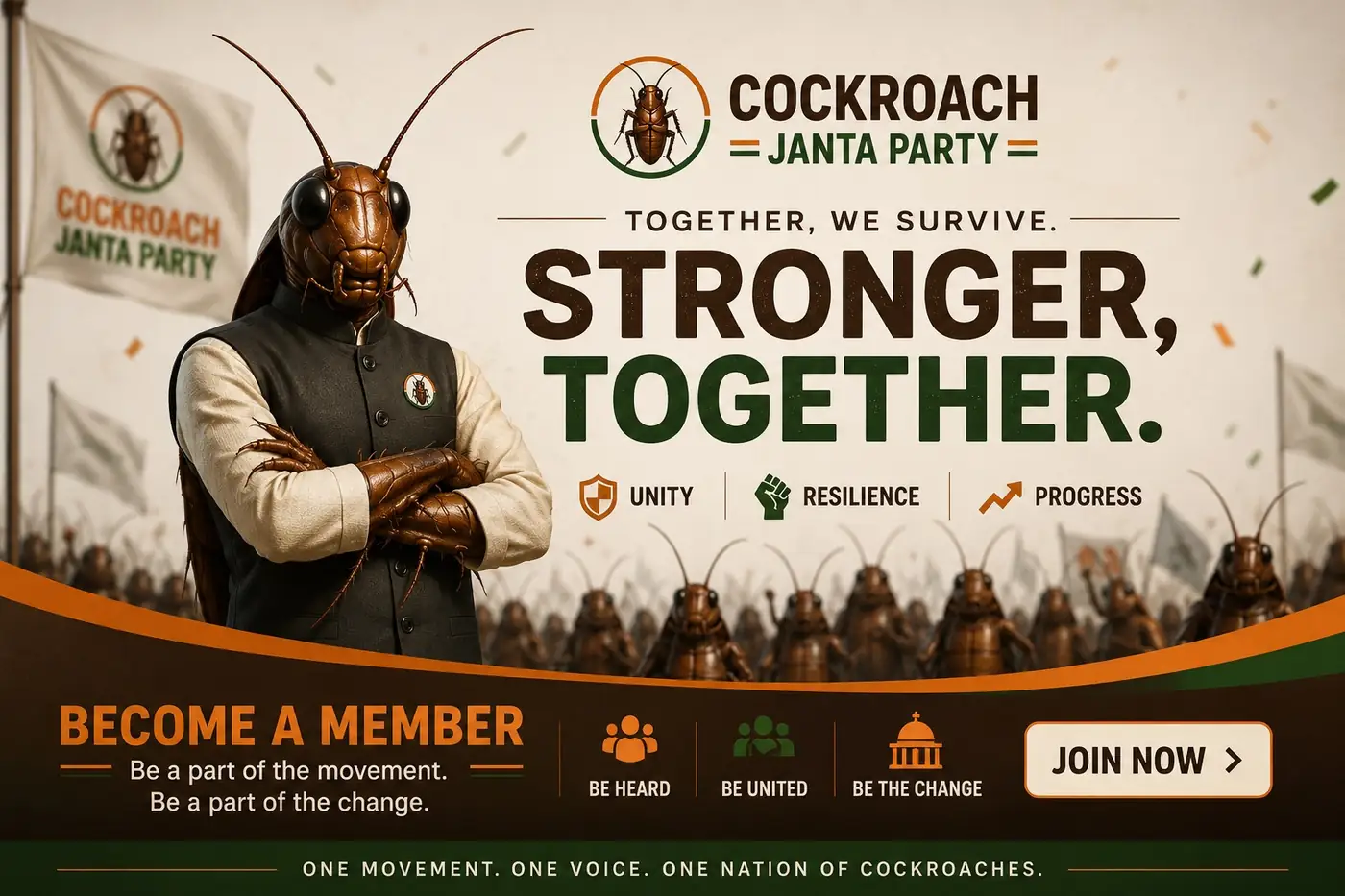 Cockroach Janta Party — Stronger Together